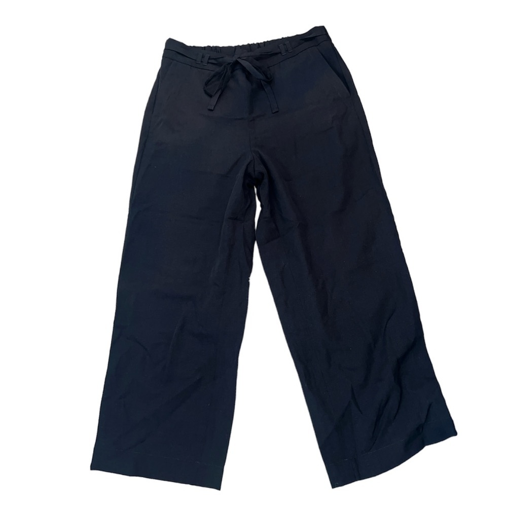 Talbots Black Elastic Waist Loose Pants